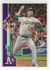 MIKE FIERS 2020 Topps Series 1 Meijer Purple Parallel Oakland Athletics (#212)