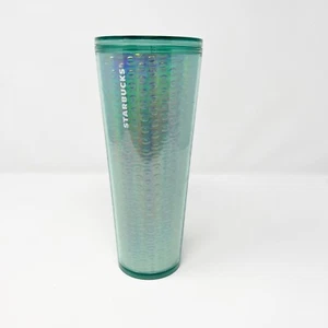 Starbucks 2020 Holiday Mint Green Iridescent Bubble Venti 24oz Cold Cup Tumbler - Picture 1 of 4