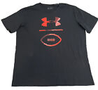 2XL - Men’s Under Armour Speckled Football University Graphic Black T-Shirt