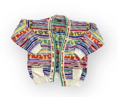 Vintage 1990’s Coogi Australia 100% Wool Knit 5 Button Cardigan Sweater Biggie - Image 1 of 4