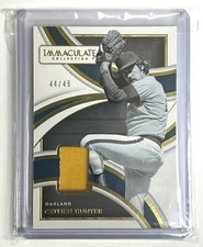 Catfish Hunter Oakland Athletics 44/49 Immaculate Collection Legends No. LM-CH