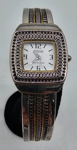 Ecclissi 33030 Sterling Silver Bracelet Hinged Cuff Watch Pre-owned 26mm - Picture 1 of 6