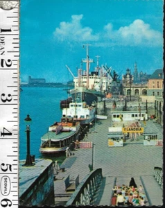 ANTWERP HARBOR on Scheldt River: July 1966 Postcard (#2389) - Picture 1 of 2