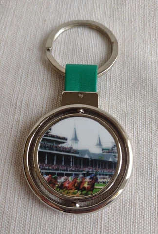 Churchill Downs Horse Racing Spinning Keychain Cover