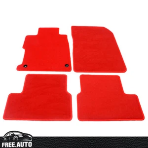 Floor Mat Fits 12-15 Honda Civic Coupe Nylon Red Non-Slip Auto Carpets 4PC - Bild 1 von 8