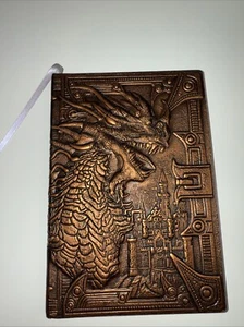 "Emboss Dragon" ROSE GOLD Faux Leather Diary Journal Art Notepad Notebook NEW! - Picture 1 of 1