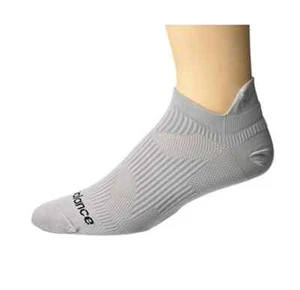 New Balance L111703 calze unisex grigie run maglia piatta no show un paio taglia media - Foto 1 di 1