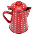  Porcelain Teapot Server Turkish Coffee Enamel Handle Ceramics