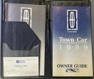 1989 Lincoln Town Car Owners Manual with case and extras OEM User Guide Book - Picture 1 of 4