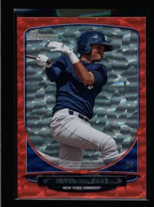MASON WILLIAMS 2013 BOWMAN #TP-3 RED ICE PARALLEL ROOKIE RC #24/25 (RARE) AZ3055