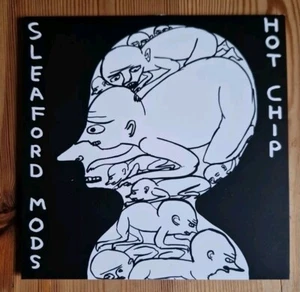 Sleaford Mods Hot Chip David Shrigley Nom Nom Nom Yellow 7" Vinyl FRWC7004 2024 - Picture 1 of 11