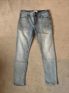 Jeans de diseño ASOS • Grazer al tobillo súper ajustado • Denim azul claro • W32 x L30 - Imagen 1 de 6