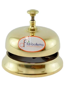 Timbre De Hotel Latón Pulido, Campana de Mesa, Campanilla De Escritorio ca1 - Imagen 1 de 3