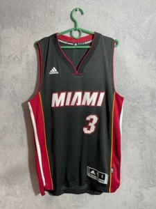 Wade #3 Miami Heat Jersey NBA Basketball Shirt Adidas Swingman Mens Size S - Picture 1 of 11