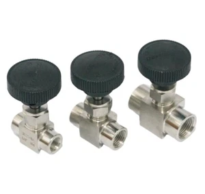 1/8"-1/2" BSP Equal Female 304 Stainless Steel Shut off Needle Valve 915 PSI - Picture 1 of 19