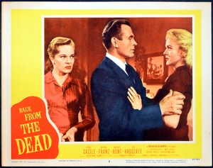 BACK FROM THE DEAD 1957 Peggie Castle, Arthur Franz, Marsha Hunt  2 LOBBY CARDS