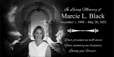 Piedra conmemorativa personalizada para mascotas marcador de tumba placa de granito lápida humana Foto 1 de 4