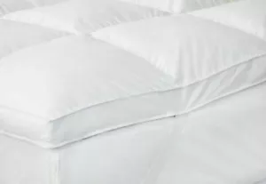 SUPER CLASSIC WHITE 85% GOOSE FEATHER & 15% DOWN MATTRESS TOPPER ENHANCER - Picture 1 of 2