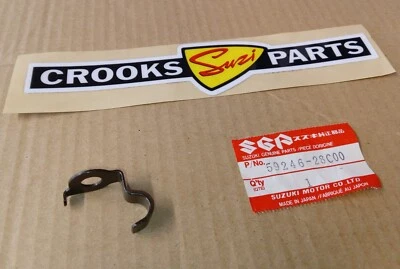 NOS 59246-28C00 RM250/RM125/RMX250 Genuine Suzuki Front Brake Hose Clamp No.1 - Image 1 of 4