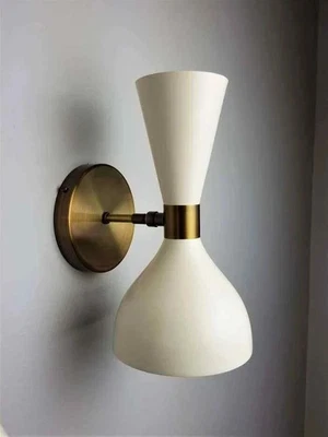 Stilnovo Brass Light Fixture, Handmade Brass Wall Sconce - Image 1 of 4
