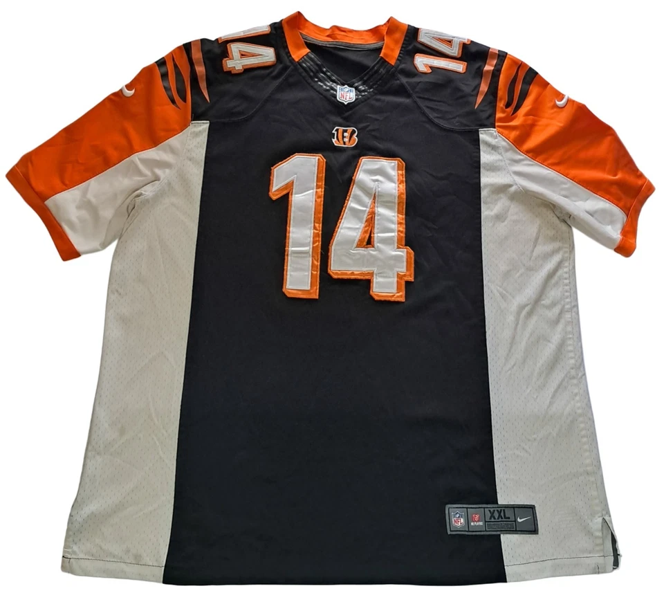 Camiseta Nike Cincinnati Bengals Andy Dalton #14 masculina 2XL preta futebol americano NFL - Imagem 1 de 4