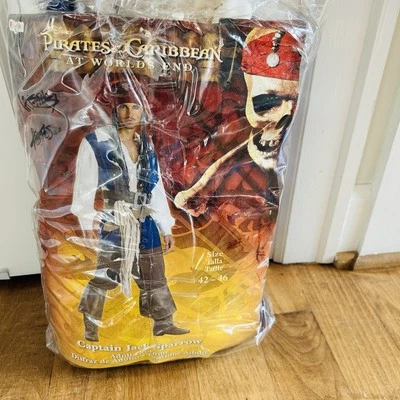 Disfraz DISNEY Piratas Mareas del Caribe ADULTO JACK SPARROW Plus 42-46 5 piezas HOMBRE Foto 1 de 4