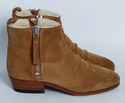 Golden Goose Mujer Marrón Botines Gamuza Piel de oveja Almendra Punta Botines Talla EU 37 Foto 1 de 4