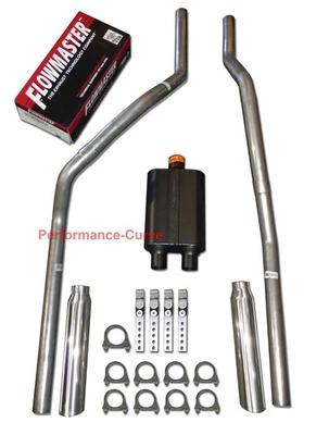 83-01 Chevrolet GMC S10 S15 Performance Truck Dual Exhaust - Flowmaster Super 44 - Image 1 of 3
