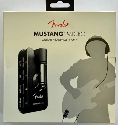 Fender Mustang Micro Headphone Guitar Amplifier (2311300000) Original Box+Manual - image 1 of 4