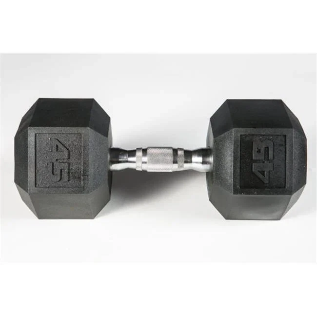 York Barbell 37014 York Premium Pvc Hexagonal Mancuerna con Cromo Ergo - 45... Foto 1 de 1