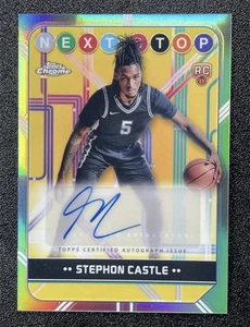 2024-25 Topps Chrome Stephon Castle Next Stop Rookie RC Refractor Auto - Picture 1 of 2
