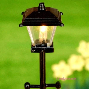 1/12 Maßstab Miniatur Straßenlaternen Puppenhaus Beleuchtung Deko Lampe - Bild 1 von 4