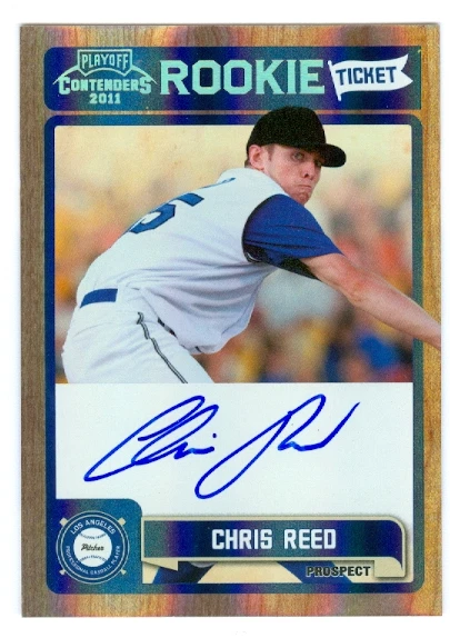 2011 Playoff Contenders Rookie Ticket Autographs #RT45 Chris Reed Auto RC Card - Image 1 of 1