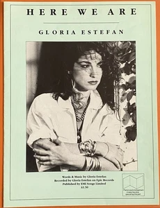 GLORIA ESTEFAN Here We Are 1989 Sheet Music & Lyrics, EMI Songs Ltd. - Picture 1 of 3