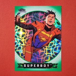 5-08-22 PWE . 2025 superman fleer brilliants #16 superboy green kryptonite /499 - Picture 1 of 2