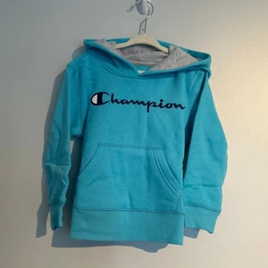 Sudadera con capucha Champion nueva con etiquetas, azul, talla 4 - Imagen 1 de 6