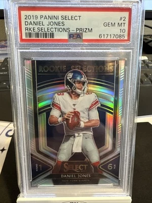 2019 Panini Select Solve Prizm Rookie Selections Daniel Jones #2 PSA 10 - Изображение 1 из 2