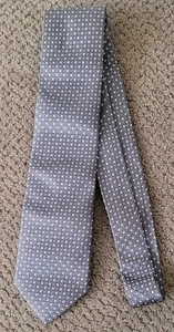 AUTÉNTICA CORBATA BORRELLI NAPOLI 100% SEDA NUEVA SIN ETIQUETAS TAUPE - Imagen 1 de 7