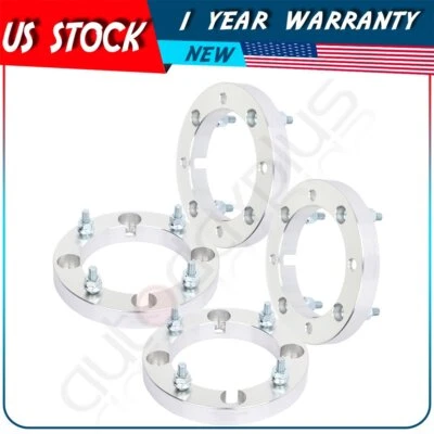 4 pcs 1" 4x156 10x1.25 studs silver wheel spacers For Polaris RZR XP 2014-2019 - Image 1 of 4