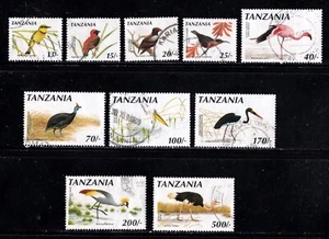 Tanzania 608 - 617 used Birds FREE SHIPPING!! - Picture 1 of 1