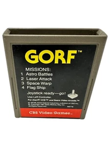 Videogiochi CBS GORF M8776 Atari 2600 Classic 1978 Uscita (Solo Cartuccia) - Foto 1 di 4