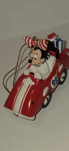 THE DISNEY ARTIST COLLECTION Minnie Grand Prix Raceway Christmas Tree Ornament  - Picture 1 of 18