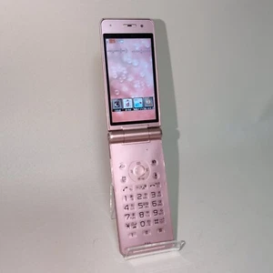 Panasonic P-01E RÓŻOWY DOCOMO Flip Phone Keitai SIM-Unlocked Japonia używany - Zdjęcie 1 z 9