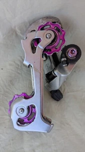 Shimano Deore DX Speed Metall lila eloxiert 7-fach Schaltwerk - Bild 1 von 8