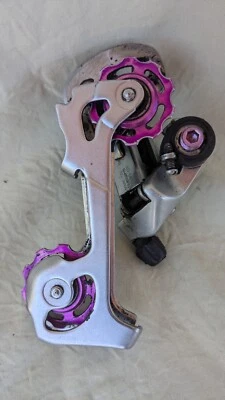Shimano Deore DX Speed Metal Purple Anodized 7-speed Rear Derailleur - Image 1 of 4