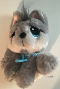 Rescue Pets Husky Welpe Hund 6 Zoll Plüschtier Stofftier GEBRAUCHT mit Etikett graublaue Augen - Bild 1 von 4