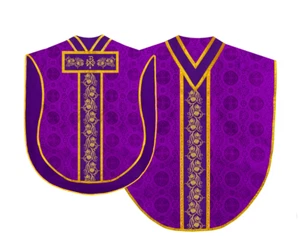 Borromean Chasuble with Grapes Embroidered Trims - Picture 1 of 21