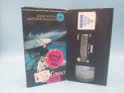 Contact (VHS, 1997) Jodie Foster, Matthew McConaughey Sci-Fi Drama - Image 1 of 4