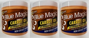 3 X Blue Magic Carrot Oil Anti Breakage Leave In Hair Conditioner 390G. - Picture 1 of 1