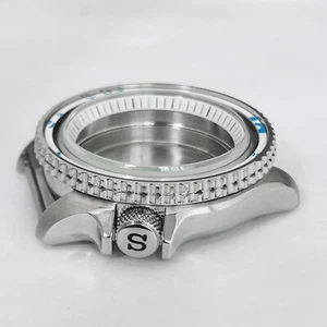 For NH35/NH36/4R36 Movement 42MM Aluminum Bezel Sapphire Glass Watch Case Shell - Picture 1 of 20